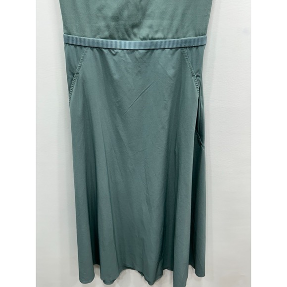 Athleta Ryder Dress Women's Medium Green Sleeveless Athletic Midi Dress - Picture 5 of 13